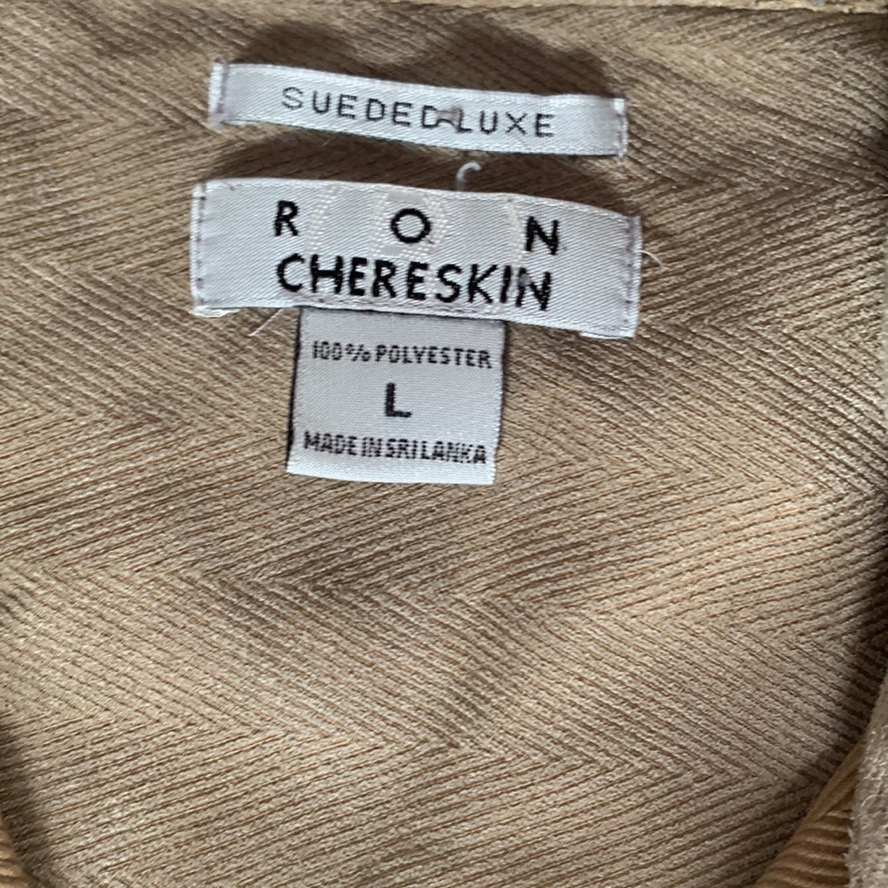 Tan/cream button up - Picture 2 of 3